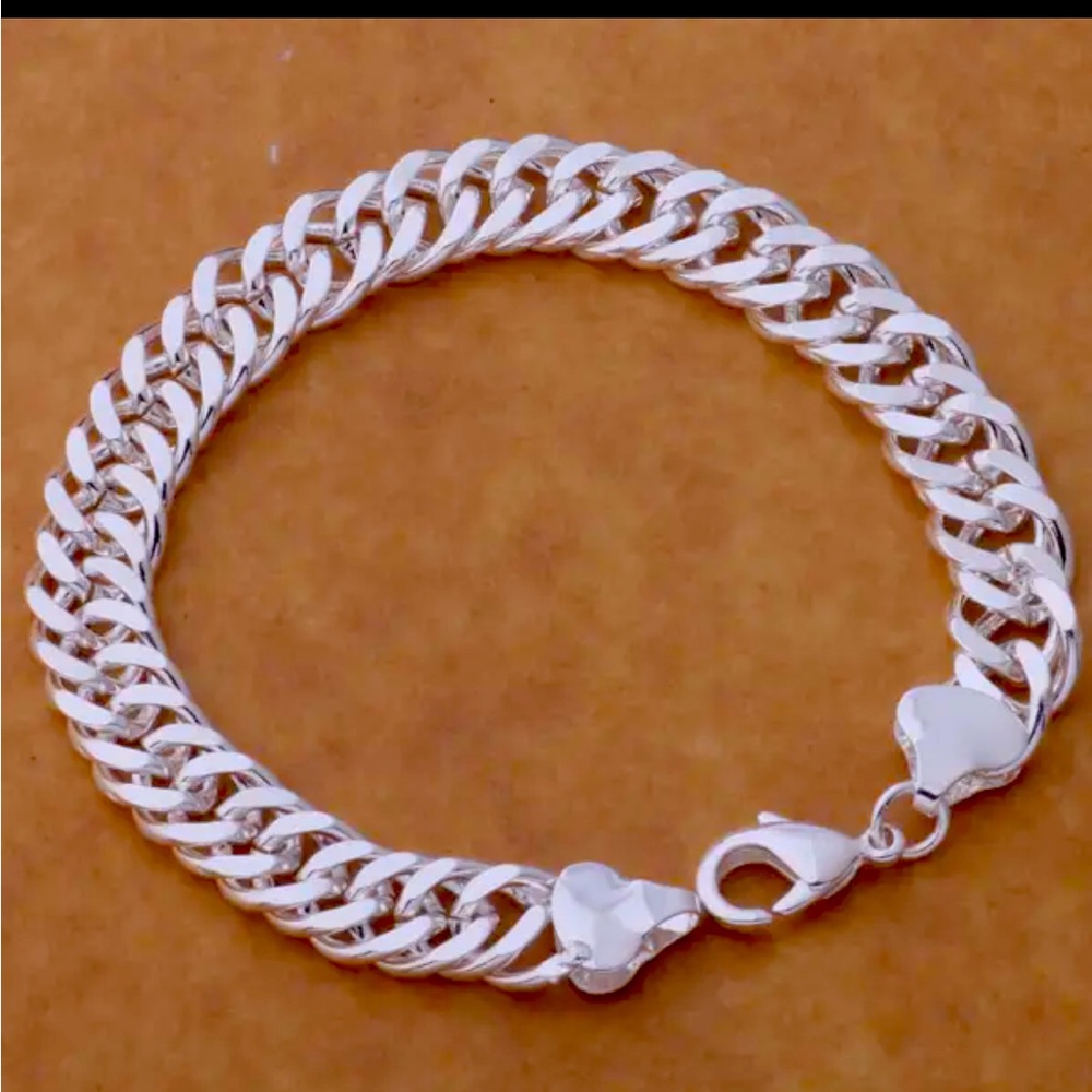 Sterling Silver Cuban style chain. Extra thick!